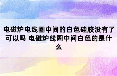 电磁炉电线圈中间的白色硅胶没有了可以吗 电磁炉线圈中间白色的是什么